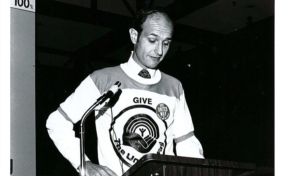 1968_Jeremy Jacobs reading his speech 1968_Jeremy Jacobs reading his speech
