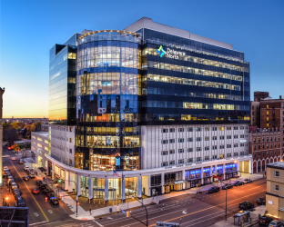 Exterior shot of Delaware North headquarters