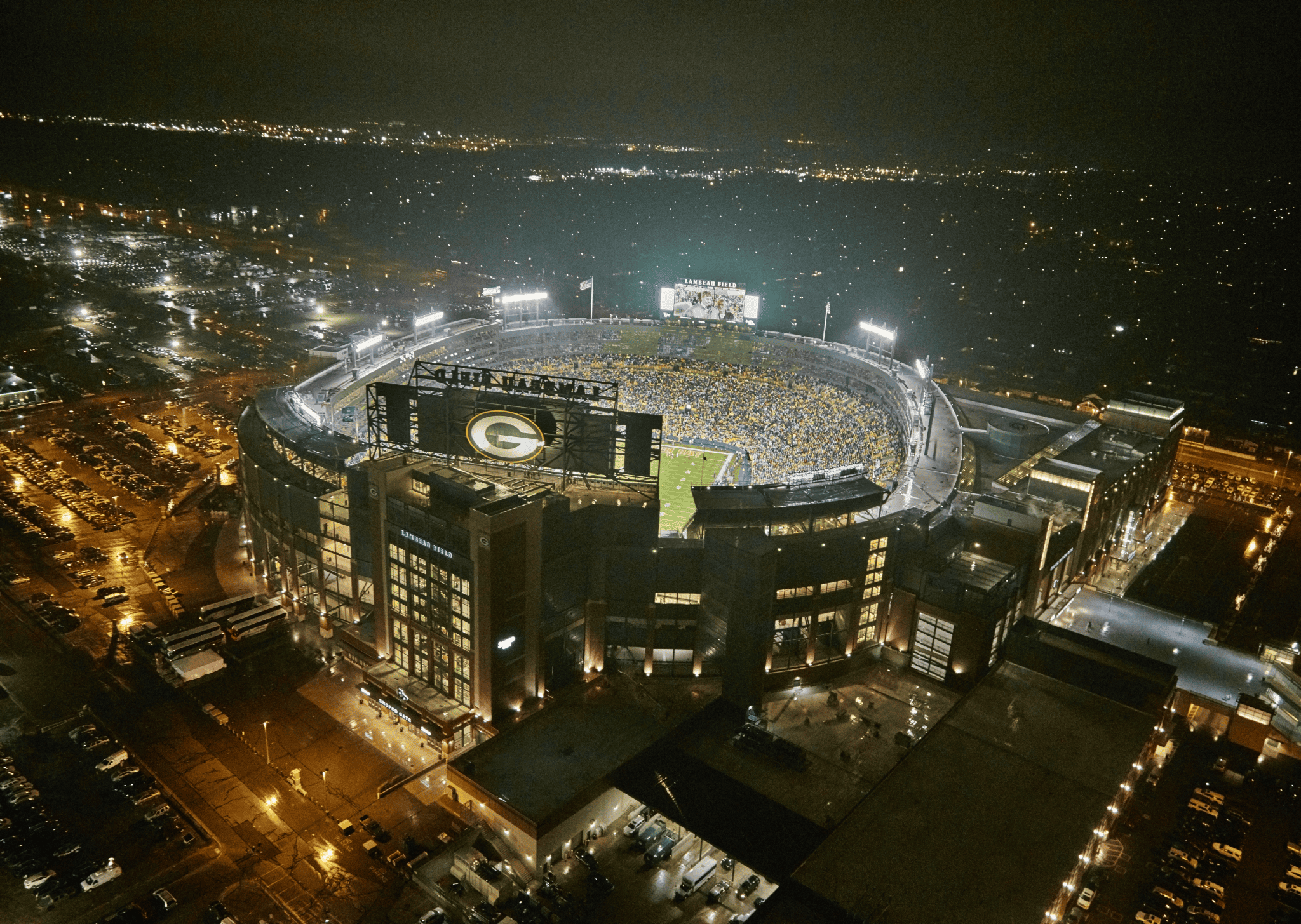 Exterior shot of Green Bay Lambeau Field