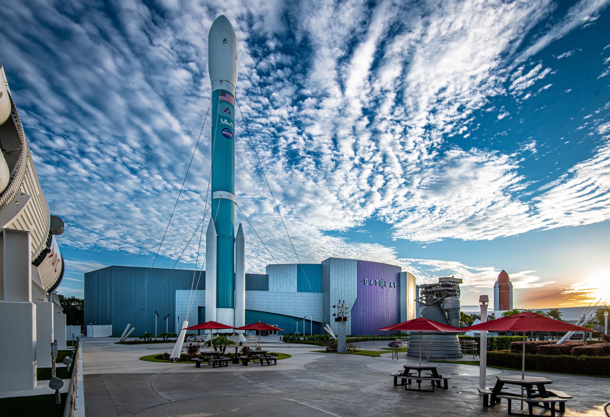 Exterior shot of Kennedy Space Center