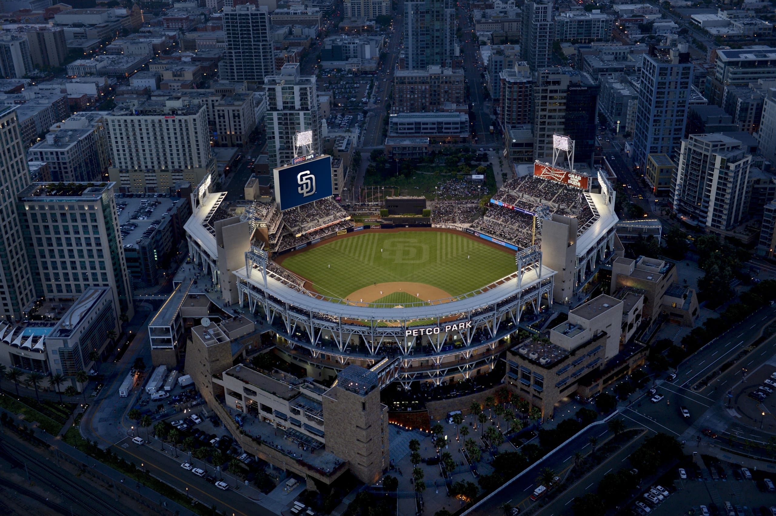 Exterior shot of Petco Park San Diego Padres