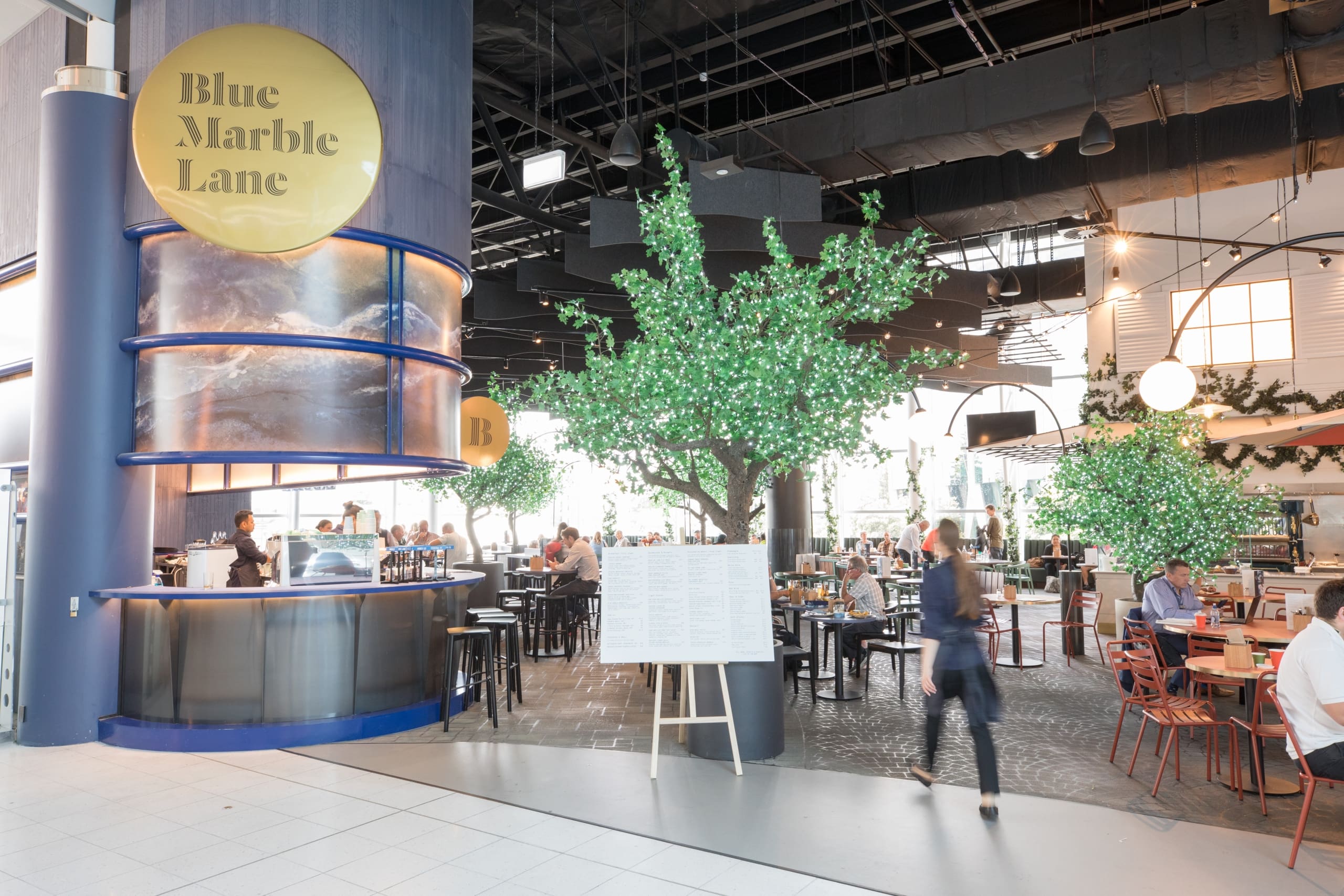 Interior shot of Blue Marble Lane Auckland Airport