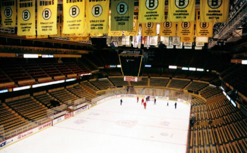 Interior shot of Boston Garden 1992