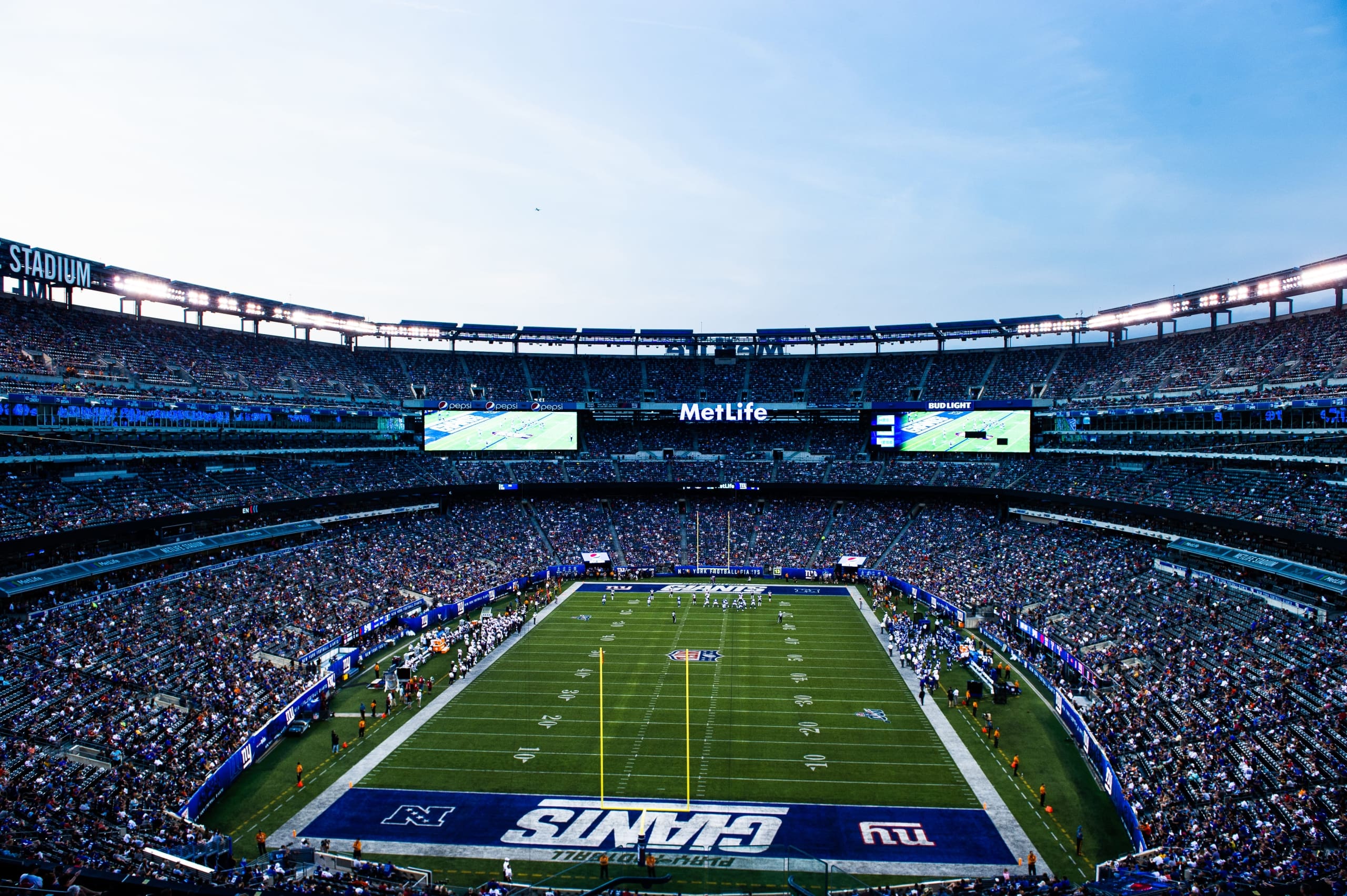 Interior shot of MetLife Stadium New York