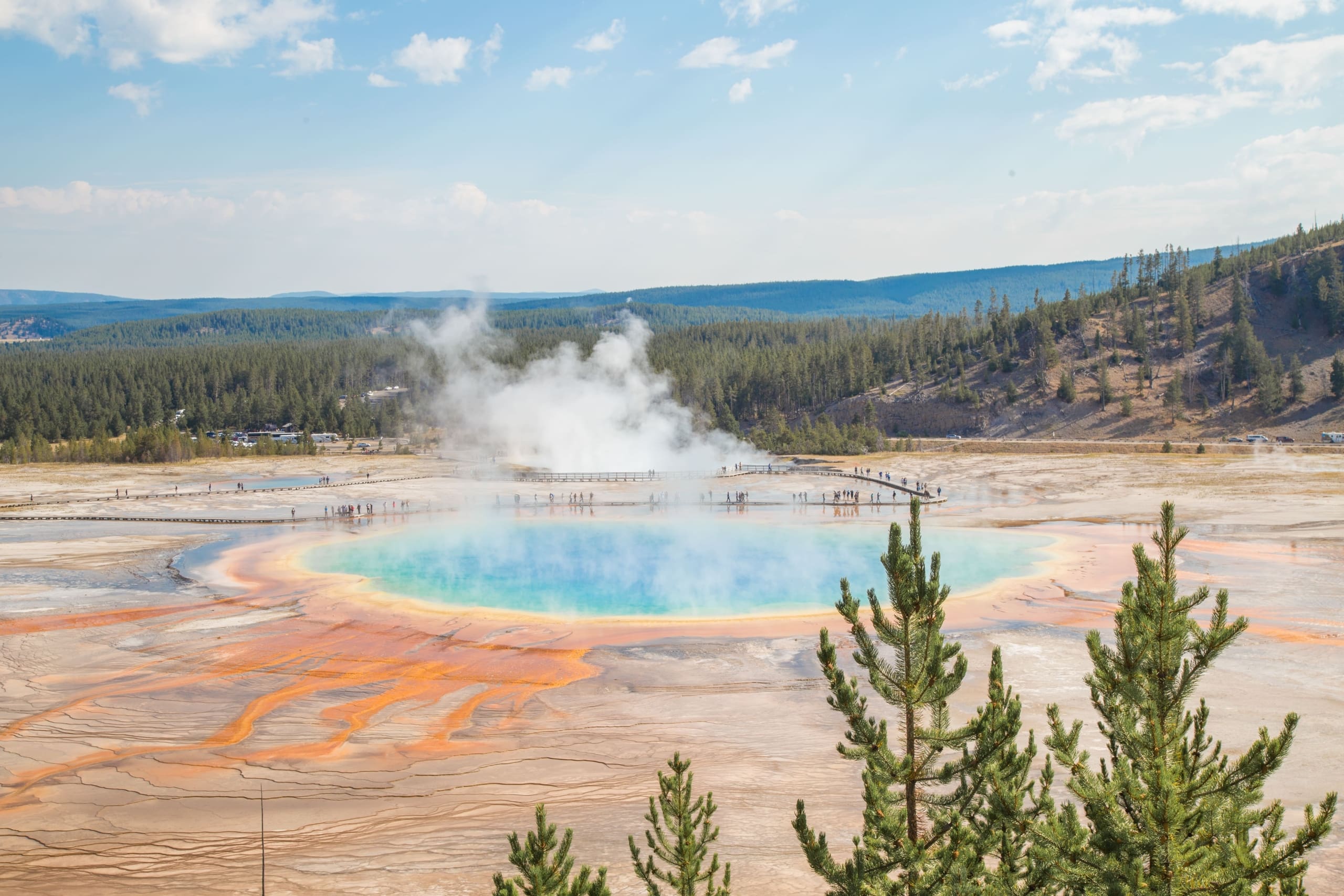 Yellowstone National Park geyser