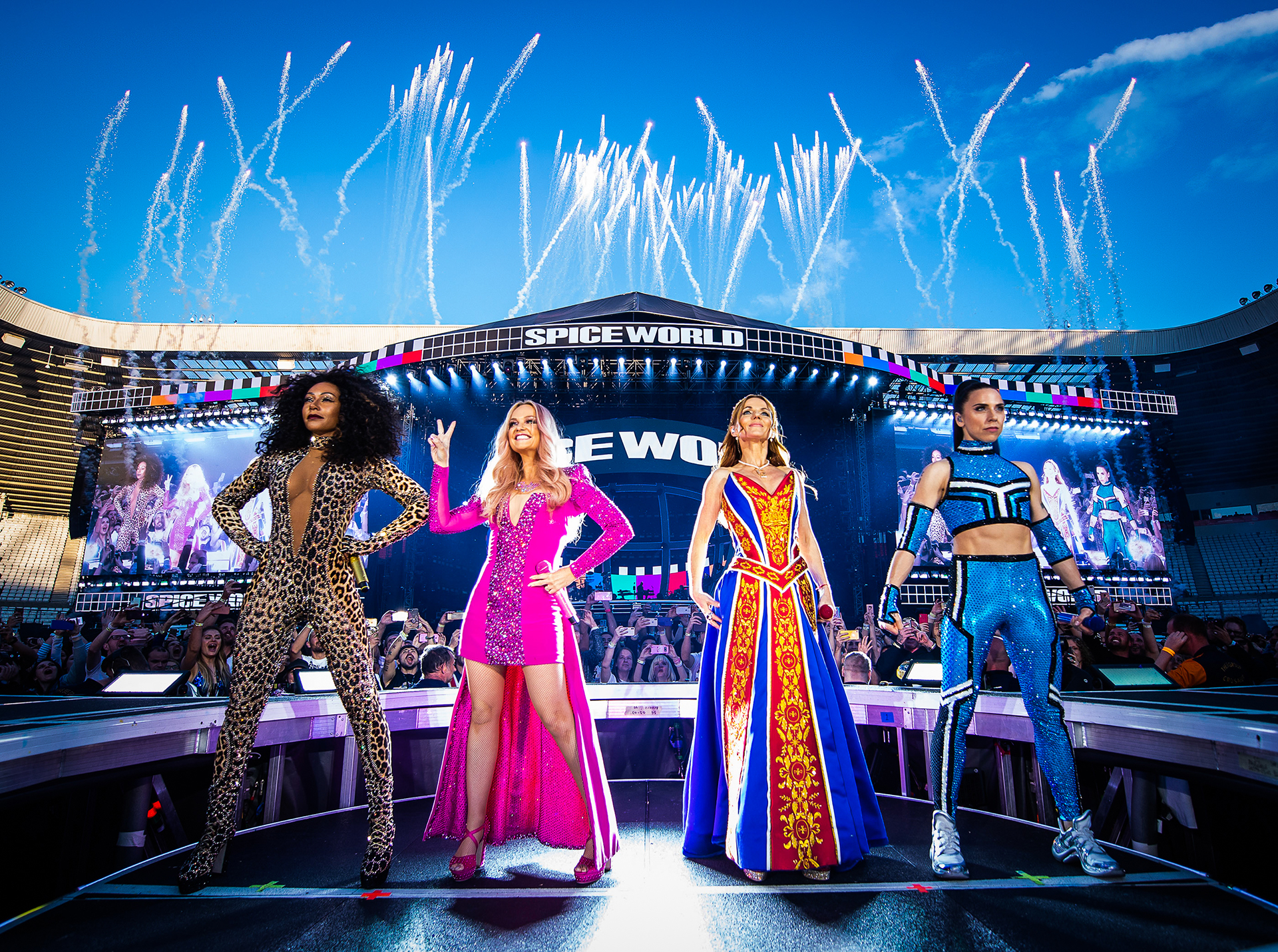 Spice Girls performing at Stadium of Light